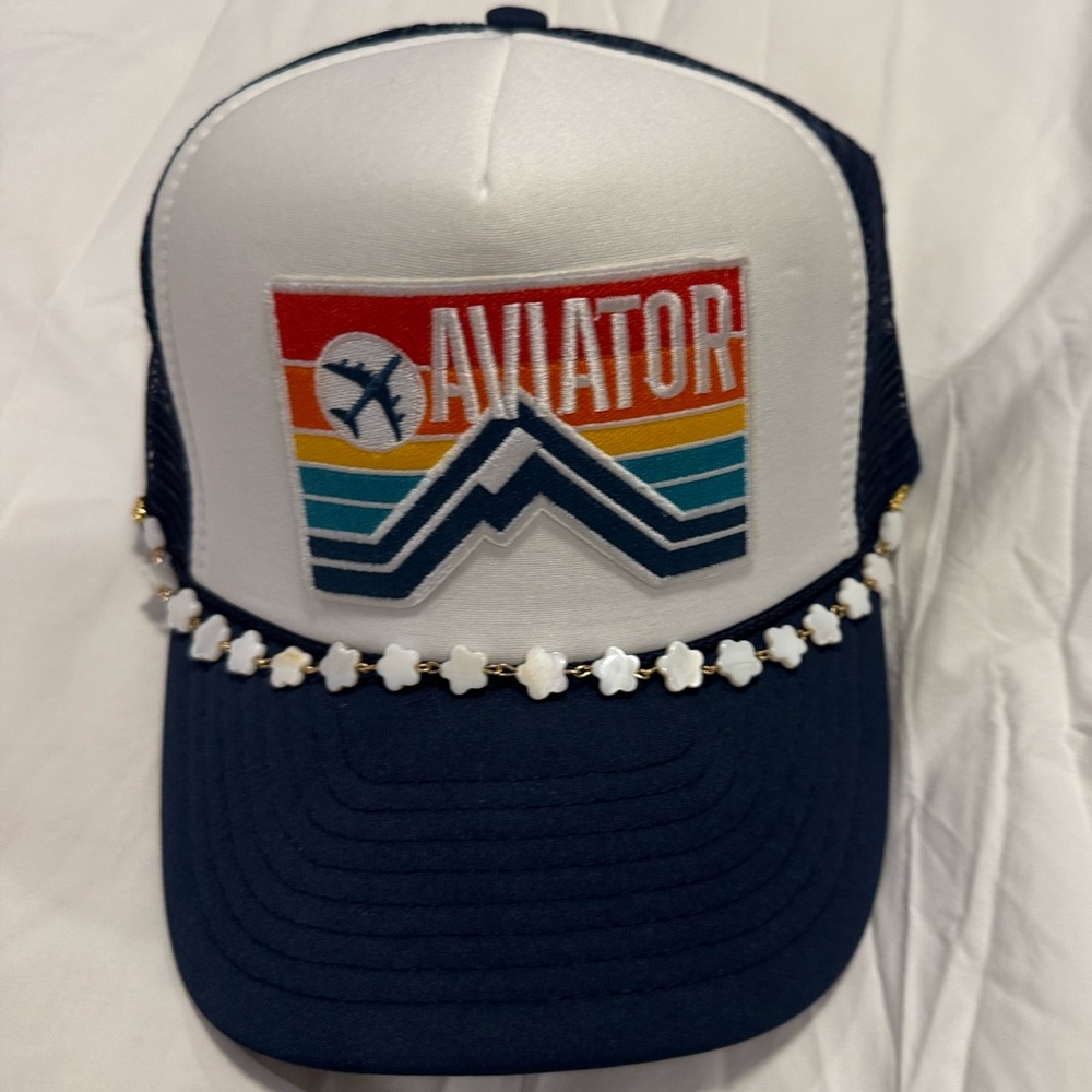 Custom-Made Aviator Patch Trucker Hat - Picture 6 of 6